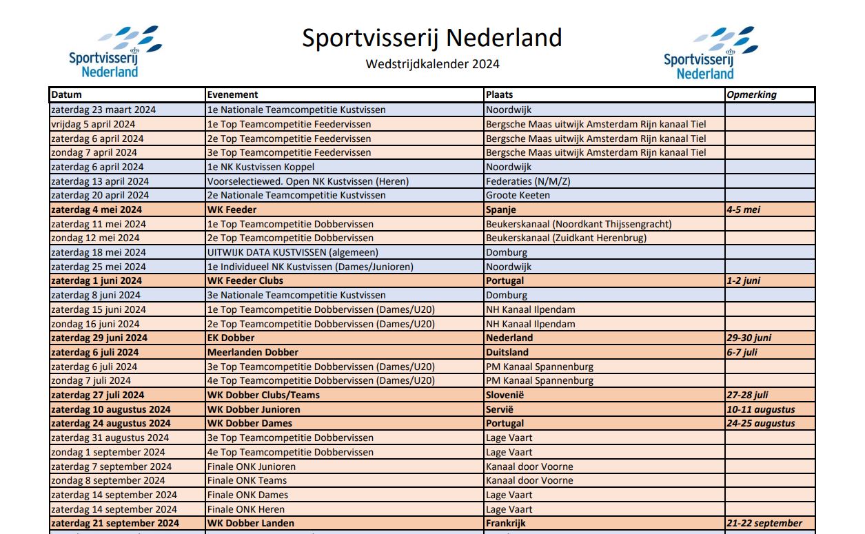 wedstrijdkalender